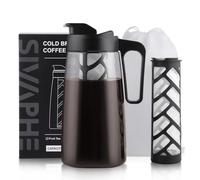 Sivaphe 64oz Cold Brew Coffee Maker with Reusable Mesh Filter, Lightweight Iced Coffee and Tea Maker with Flip Cap Lid and Spout,100% Leak-Proof,BPA Free Tritan,2L