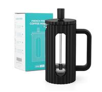 Sivaphe French Press Coffee Maker Cafetiere 350ml/12oz French Press Caffettiera Brewer Tea Maker with Heat Resistant Borosilicate Glass Stainless Steel Filter Black