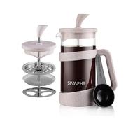 Sivaphe French Press Coffee Maker, Cafetiere Coffee Plunger 350ml 12oz 1-2 Cup, Small Tea Press Borosilicate Glass