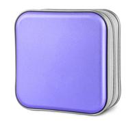 Siveit CD Case, 40 Capacity CD/DVD Case Holders Wallet Hard Plastic DVD Disc Cases Storage Binder for Car Home Office Travel (Lavender)