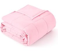 Sivio Weighted Blanket 7 kg, Soft Weighted Blanket for Adults, Breathable Heavy Microfiber with Glass Beads Blanket for Sofa Bed All Season, 120 x 180 cm, Pink