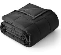 Sivio Weighted Blanket 7 kg, Soft Weighted Blanket for Adults, Breathable Heavy Microfiber with Glass Beads Blanket for Sofa Bed All Season, 120 x 180 cm, Black