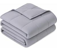 Sivio Weighted Blanket 7kg Grey 120x180cm | Breathable heavy microfiber, glass beads filling, all-season blanket, adult