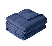 Sivio Weighted Blanket 7kg, Soft Weighted Blanket, Breathable Heavy Microfiber with Glass Beads Blanket for Sofa Bed All Season, 150 x 200 cm, Navy Blue