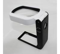 Sivitec 10X/25X LED Hands Free and Handheld Magnifying Glass Stand-Portable Illuminated Magnifier