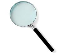 Sivitec Large Metal 100mm Magnifying Glass Magnification 3X Hand held Magnifier 100 mm