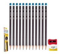 SIVO Absolute Graphite Drawing Pencils, 4H Graded, Pack of 12, Professional Artists Sketching Pencils, Perfect for Sketch Shade Write Tone Draft Draw