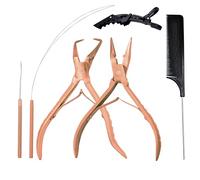 SIVOTE Professional Hair Extension Tools Kit Stainless Steel, Microlink & Itip Extensions Tool Kit, Rose Gold