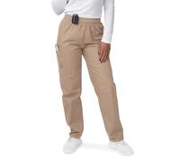 Sivvan Scrubs for Women - Drawstring Cargo Scrub Pants - S8200 - Khaki - M