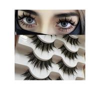 SIVZUMO 10 Pairs 3D Fluffy Cat Eye Angel Wing False Eyelashes for Cosplay