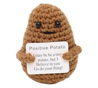 SIVZUMO Positive Potato, Creative Knitting Wool Potato Doll, Courage Gift, Get Well Soon Gift, Lucky Charm Exam Gift, Farewell Gift