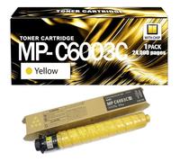 SIWANYS MP C6003 Compatible High Yield Toner Cartridge Set for Ricoh - Black ~30,000 / Color ~22,000 Pages - For MP C3003 C3503 C4503 C5503 C6003 C3004 C3504 C4504 C5504 C6004,Yellow