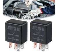 SIWOKJJO 2PCS 4 Pin 12V 30A Multi-Purpose Automotive Relay, Heavy Duty Car Starter Relay Switch for Car, Truck, Motorcycle, Boat