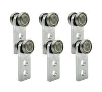 SIWOOD 2 Wheel Trolley Assembly Rollers, Double-Bearing Trolley Assembly for 1-5/8" Wide Strut Channel, 900 lbs Load Capacity, 6 PCS
