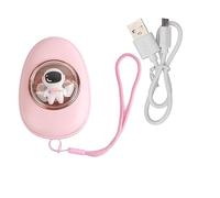 SIWOTED 2 in 1 Electric Hand Warmer Space Capsule Rechargeable USB Power Bank Reusable Electronic Hand Heater (Pink)