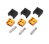 SIWOTED 3 Sets 3D Printer Part Silicone Sock Aluminum Heater Block Stainless Steel Throat for MK7 MK8