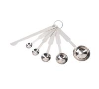 SIWOTED 5PCS Measuring Spoons Set 0.5ml 1.25ml 2.5ml 5ml 15ml Multi Specification Portable Polished 304 Stainless Steel Measuring Tablespoon for Baking