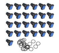 SIWOTED Button Switch Professional Self Locking 20000 Hours Using Time 5A Industrial Control Switch AC DC12V