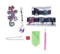 SIWOTED DIY Wind Chimes Animal Shape Produce Beautiful Reflection Colorful Lights Wall Decoration