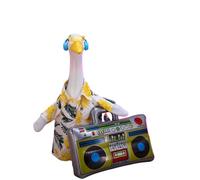 SIWUYUECOM 23 inch Porch Goose, Big White Goose, Clothes, Pants, Hats, Glasses, Raincoat -7 to 15 Days for delivery (Yellow Hip Hop Hawaii)