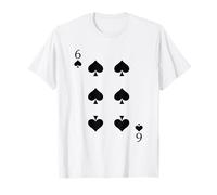 Six 6 of Spades - Funny Easy Halloween Costumes Front & Back T-Shirt