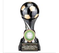 Six-A-Side Football Award Black 130mm Attack Strike Trophy Engraved Free