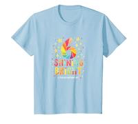 Six and Shining Bright Birthday Gift for 6 Year Old T-Shirt, Kids, Baby Blue, 12 Years