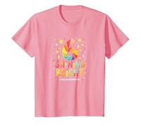 Six and Shining Bright Birthday Gift for 6 Year Old T-Shirt, Kids, Pink, 4 Years