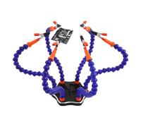 Six Arms Helping Hands Soldering Station, with 360° Rotating Collet, 6 Adjustable Gooseneck Clips, Third Hand Soldering Tool, for Flight Controllers, PCBs