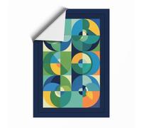 Six Birds in Motion Geometric Unframed Wall Art Print A4 (29.7×21cm), Wall Decor for Living Room, Bedroom, Office & Home, Art Gift