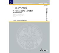 Six Canonic Sonatas for Two Treble Recorders: 2 treble recorders (flutes). Partition d'exécution.