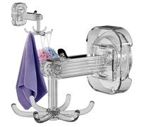 Six Claw Hook Organizer, 360Degrees Rotatable Kitchen Utensil Hooks with 6 Claw, Shower Organizer, Kitchen Accessories, Bathroom Storage for Bathroom Cabinet