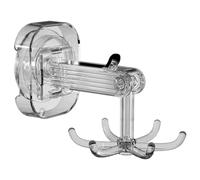 Six-Claw Hook Storage | 360 Degrees Rotating Towel Hook with 6 Claw for Kitchen Bathroom Cabinet Towel Closet Home (Silver)