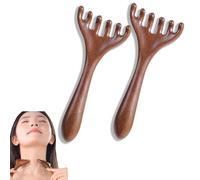 Six-Claw Meridian Massage Comb, Five Touch Therapy Comb, Portable Versatile Gua Sha Scraping Massage Tool, Whole Body Relaxation Brush for Scalp, Face, Neck & Shoulder Relaxation (2pcs)