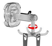 Six Claw Rotating Hook,360Degrees Rotatable Kitchen Utensil Hooks with 6 Claw - Bathroom Storage, Shower Organizer for Kitchen Bathroom Cabinet Towel, Cabinet Hooks