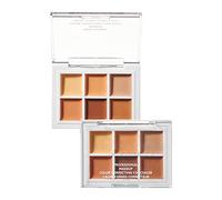 Six Color Concealer Waterproof And Sweat Proof To Cover Spots Marks Dark Circles Tear Ditch Without Makeu Concealer Peach (C, One Size)