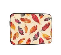 Six colored feathers 13 inch Prints Laptop Case - Slim and Portable, Suitable for Office Travel and Commute