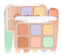 Six-Colour Colour Concealer Palette for Redness, Dullness & Dark Circles - Creamy, Blendable Buildable Coverage Cream for an Even-Looking Complexion, Portable Compact Case (#1)