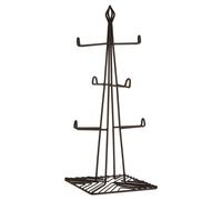 Orsina Six Cup Mug Tree, Stylish Wire Stand With Matte Black Finish For Hanging Mugs, Durable Metal Construction