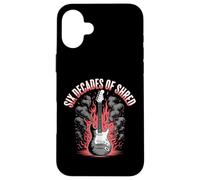 Six Decades of Shred 60th Rock Birthday Guitar Fire Case for iPhone 16 Plus