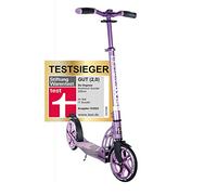 SIX DEGREES - Adult Kickscooter, Scooter, Height Adjustable, Ergonomic Handlebars, XL Deck, ABEC 7 Ball Bearings, Safety Reflectors (Purple)
