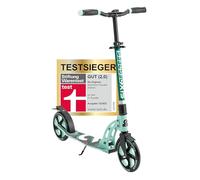 SIX DEGREES Aluminium Scooter with Folding Mechanism and Stand, 205 mm, Height Adjustable, GS Approved, Mint, Test Winner