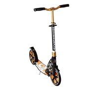 Six Degrees Scooter, 230 front wheel & 215 mm back wheel size, gold/black, height adjustable and foldable kickscooter for children and adults