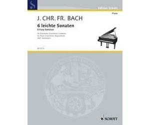 Six easy Sonatas piano (clavichord, harpsichord) (intermediate - advanced) Bach