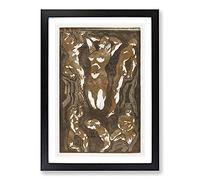 Six Figures by Reijer Stolk Framed Print | A2 Black Framed Wall Art | Ready to Hang | Modern Nature Picture | Living Room Bedroom Lounge Office