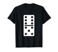 Six Five Dominoes Easy Halloween Costume Domino Game Value Graphic T-Shirt, Men, Black, L