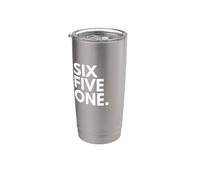 SIX Five ONE Area Code 651 St. Paul MN Minnesota USA Stainless Steel Insulated Tumbler