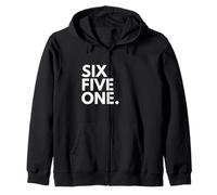 SIX FIVE ONE Area Code 651 St. Paul MN Minnesota USA Zip Hoodie