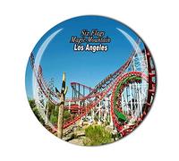 Six Flags Magic Mountain Los Angeles California USA Fridge Magnet Souvenir Gift Refrigerator Decor Magnetic Sticker Collection