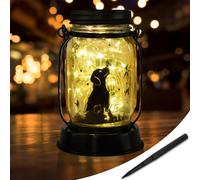 SIX FOXES Solar Lantern for Outdoors, Garden Lantern, Solar Waterproof IP44, Gifts for Mum, Grandma